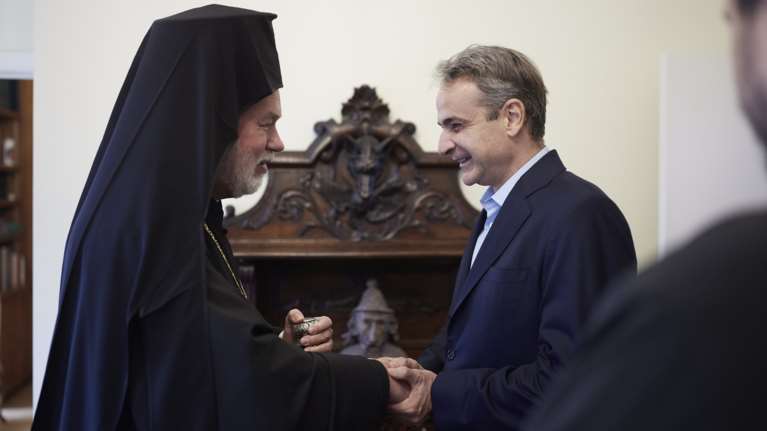 Βρυξέλλες: Συνάντηση Μητσοτάκη με τον Αθηναγόρα - Μητροπολίτη Βελγίου, Υπέρτιμο και Έξαρχο Κάτω Χωρών και Λουξεμβούργου