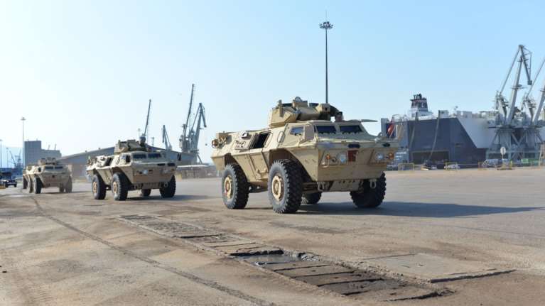 Θεσσαλονίκη: Παραλαβή 180 τεθωρακισμένων τροχοφόρων Μ1117 από τις ΗΠΑ [εικόνες]