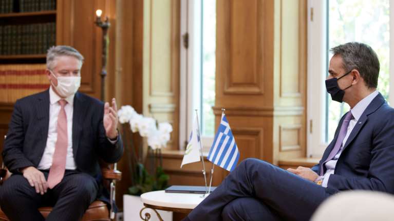 Μητσοτάκης με τον Γενικό Γραμματέα του ΟΟΣΑ: Πρώτος στόχος ο εμβολιασμός και δεύτερος η τόνωση της εργασίας