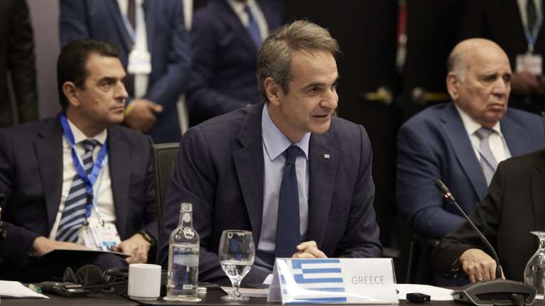 Στο COP27 ο Μητσοτάκης: &quot;Η ενεργειακή διασύνδεση με την Αίγυπτο έχει εξέχουσα σημασία για εμάς&quot; - Συνάντηση με Τζον Κέρι