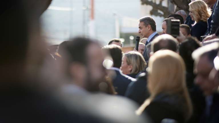 Στο Ηράκλειο ο Κυριάκος Μητσοτάκης - Ξεκινά η περιοδεία στην Κρήτη