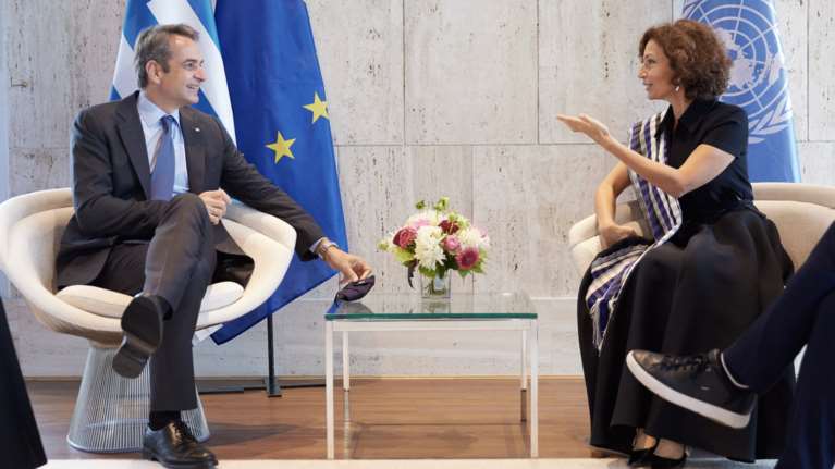 Κυριάκος Μητσοτάκης: Συνάντηση με τη Γενική Διευθύντρια της UNESCO Audrey Azoula