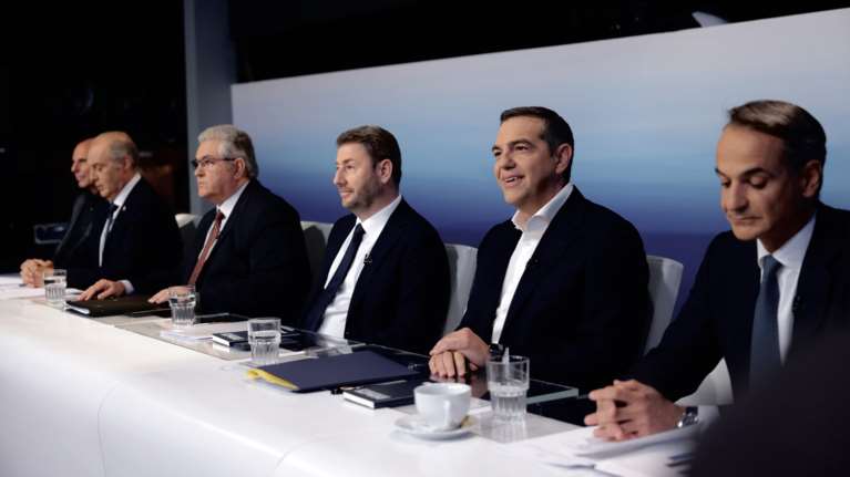 Debate - Μητσοτάκης: &quot;Ο κ. Ανδρουλάκης δεν αποτελεί κανέναν απολύτως κίνδυνο&quot; - &quot;Δώστε σήμερα εξηγήσεις&quot; είπε ο Τσίπρας