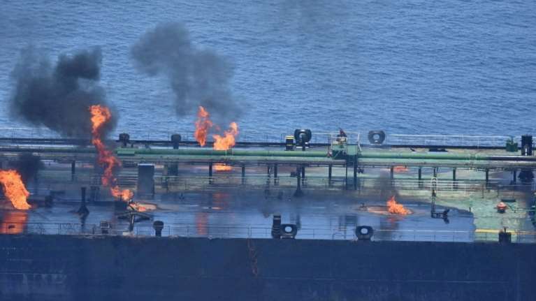 Νέα επιχείρηση διάσωσης του ελληνόκτητου δεξαμενόπλοιου Sounion στην Ερυθρά Θάλλασσα - Υπάρχουν ακόμη εστίες φωτιάς