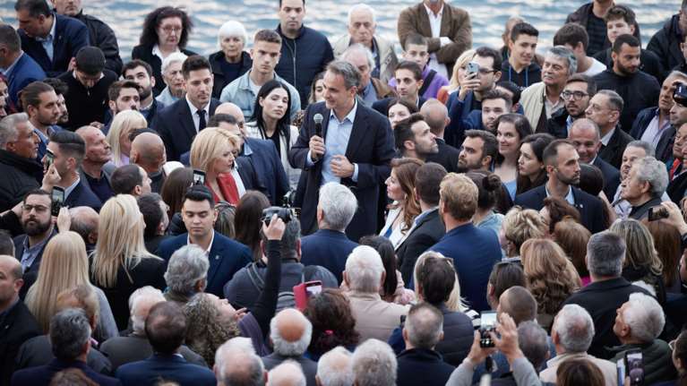 Ο Μητσοτάκης στη Χαλκίδα: Δεν χρειαζόμαστε ασταθείς κυβερνήσεις συνεργασίας που ο ένας θα υπονομεύει τον άλλον