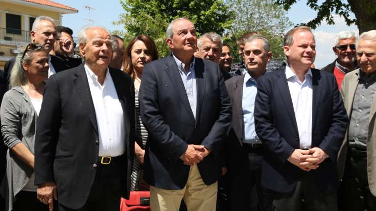 Εκλογές 2023: Ο Κώστας Καραμανλής στο πλευρό του Κώστα Αχ. Καραμανλή στις Σέρρες