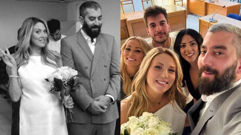 Φωτεινή Πετρογιάννη: Οι πρώτες φωτογραφίες από τον γάμο της - Χωρίς γονείς, μόνο με τους κουμπάρους