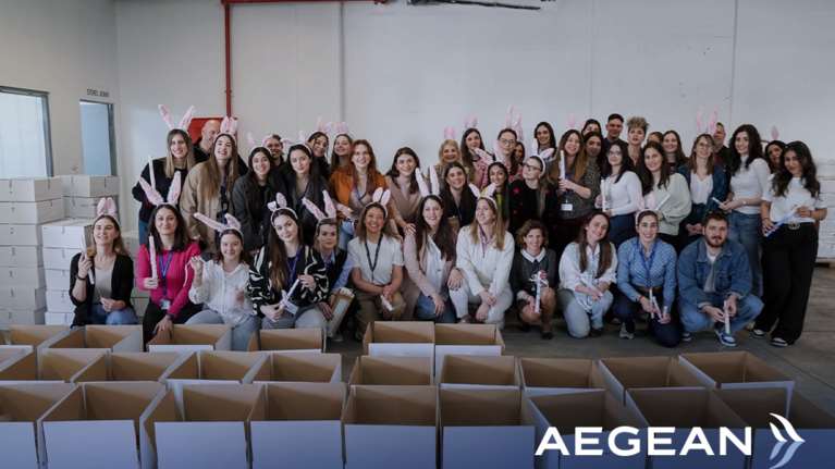 &quot;AEGEAN Easter Crew&quot;: Η εθελοντική ομάδα εργαζομένων της AEGEAN πραγματοποίησε μια ακόμη Πασχαλινή δράση προσφοράς και αλληλεγγύης