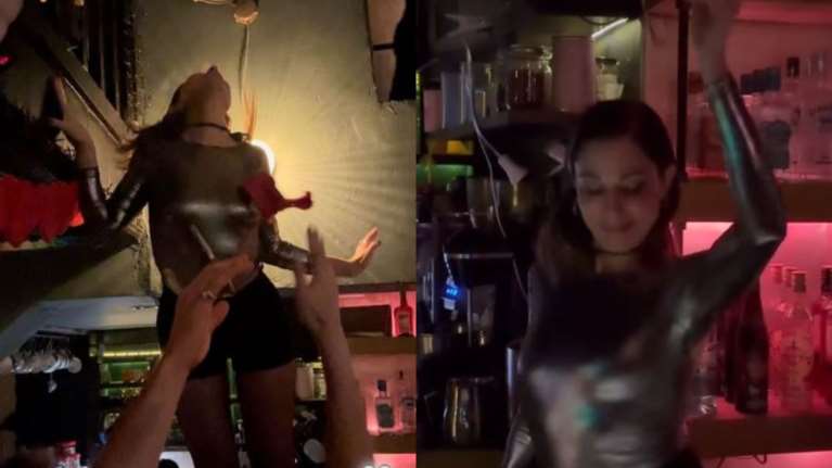 Κατερίνα Παπουτσάκη: Έκλεισε τα 45 της χρόνια και το γιόρτασε με ξέφρενο χορό πάνω στην μπάρα [Βίντεο]