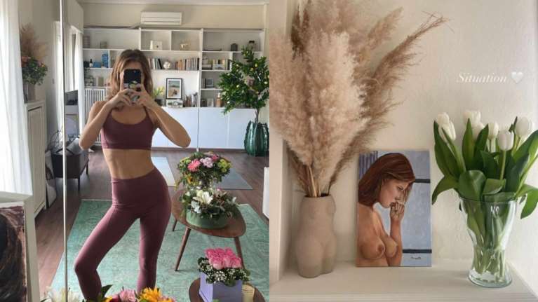 Κλέλια Ανδριολάτου: Το boho σπίτι της στο κέντρο της Αθήνας - Λουλούδια και πίνακες παντού [Εικόνες]