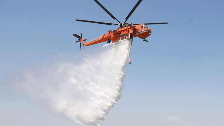 Τρίκαλα: Φωτιά σε δασική έκταση στο Μυρόφυλλο - Σηκώθηκαν εναέρια μέσα