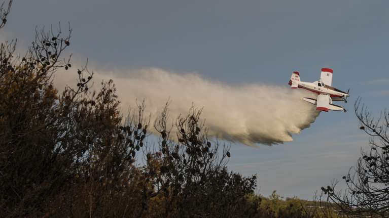 Φωτιά στην Ανατολική Μάνη: Συναγερμός στην Πυροσβεστική - Στη μάχη εννέα εναέρια μέσα