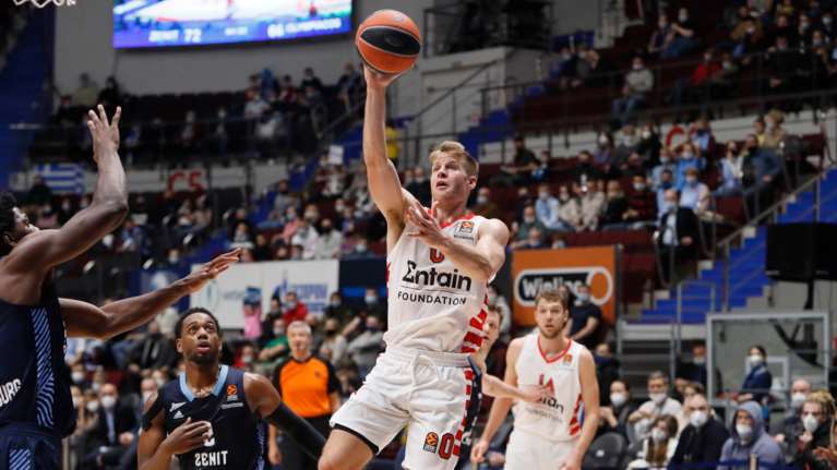 Euroleague: Σκούρα τα βρίσκει μακριά από το ΣΕΦ ο Ολυμπιακός - Ήττα από τη Ζενίτ στη Ρωσία