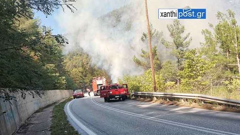 Ξάνθη: Υπό έλεγχο η πυρκαγιά στην περιοχή του εκκλησιαστικού λυκείου