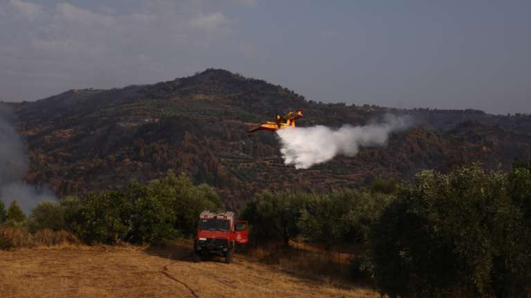 Φωτιά στην Ανατολική Μάνη: Νέα εστία στην περιοχή Δρυάλια - Επιχειρούν και εναέρια μέσα