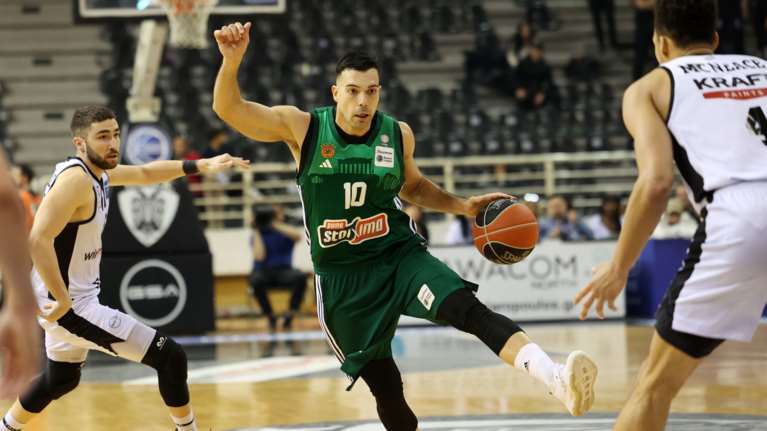 ΠΑΟΚ - Παναθηναϊκός 73-89: Ξέσπασε στο δεύτερο ημίχρονο και έφυγε με το διπλό από το Παλατάκι