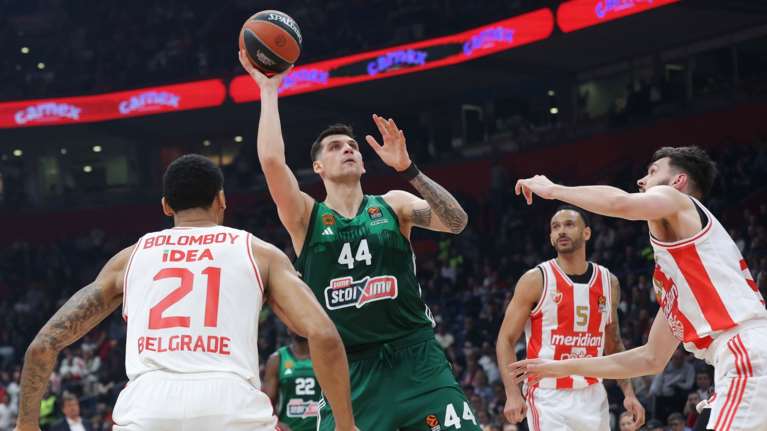 Ερυθρός Αστέρας-Παναθηναϊκός 76-89: Φουλ για πλεονέκτημα έδρας, βλέπει ακόμα και τη 2η θέση