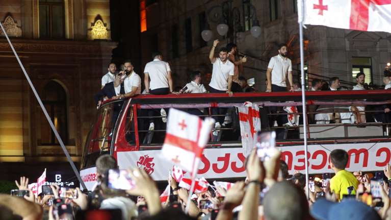 Euro 2024: Υποδοχή ηρώων για την εθνική ομάδα Γεωργίας στην Τιφλίδα