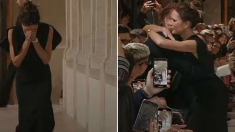 Βικτόρια Μπέκαμ: Κατέρρευσε στην αγκαλιά του Ντέιβιντ στην επίδειξή της στο Παρίσι - Δεν πήγε ο Μπρούκλιν και η νύφη της