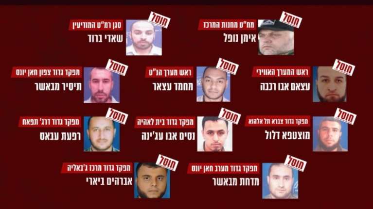 IDF: Αυτοί είναι οι 10 διοικητές της Χαμάς που έχουν εξουδετερωθεί