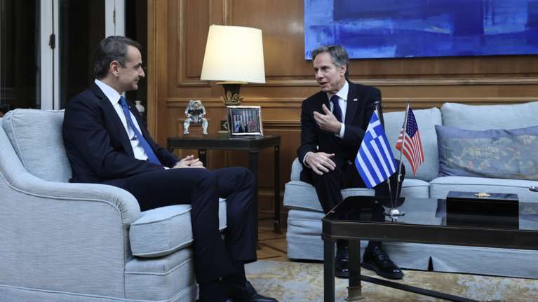 Δείπνο Μητσοτάκη-Μπλίνκεν: Πυλώνας σταθερότητας η Ελλάδα- Το &quot;ευχαριστώ&quot; για τη βοήθεια στην Τουρκία