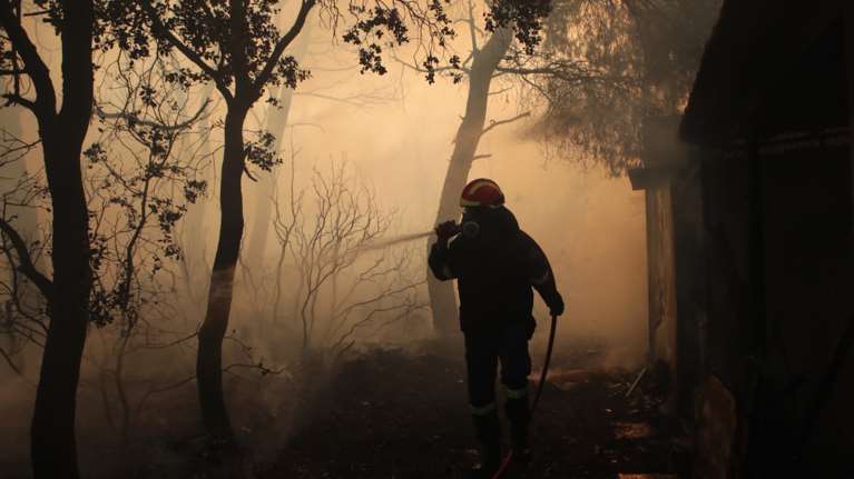 Ενημέρωση για τις φωτιές - Αρτοποιός: Επιχειρούν 11 πυροσβεστικά αεροσκάφη και 11 ελικόπτερα στη φωτιά της Δυτ. Αττικής