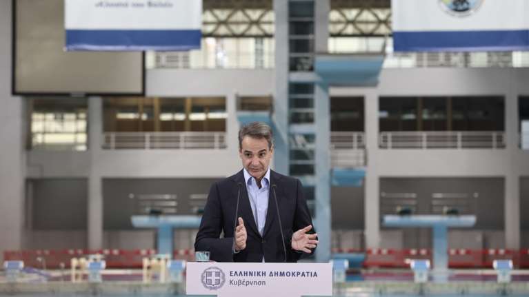 Μητσοτάκης από ΟΑΚΑ: Κάποτε το νερό εδώ μας έλεγαν ότι ήταν πράσινο, τώρα είναι γαλάζιο