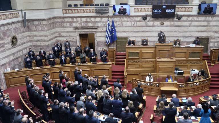 Το ΜέΡΑ25 αποσύρει την εμπιστοσύνη του στον Τασούλα - Για την &quot;προσβλητική φιέστα Ζελένσκι - Αζόφ&quot;