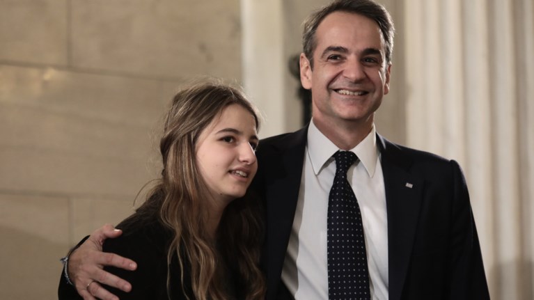Κυριάκος Μητσοτάκης με την κόρη του
