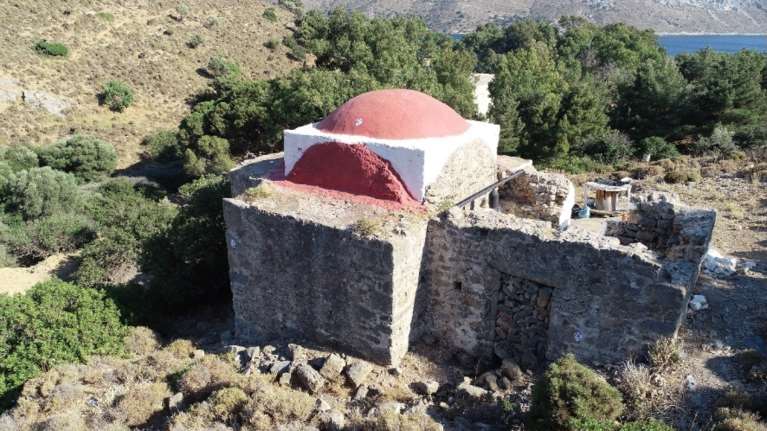 Οι φωτογραφίες από την αποκατάσταση των βυζαντινών μνημείων της Λέρου [εικόνες]