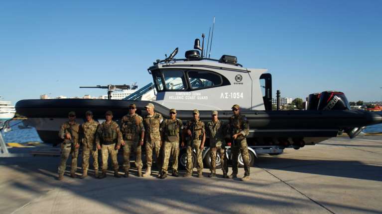 Live: Στην τελετή  καθέλκυσης και ένταξης περιπολικού σκάφους του Λ.Σ. ο Μητσοτάκης