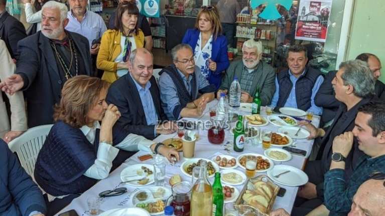 Γιατί Μπακογιάννη και Πολάκης έφαγαν μαζί στα Χανιά - Ποιοι άλλοι ήταν στο τραπέζι [εικόνες]