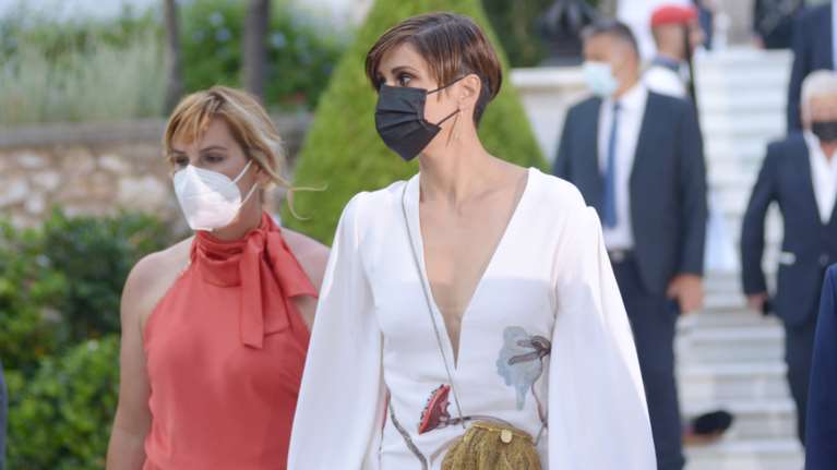 Η Άννα Μαρία Παπαχαραλάμπους στο Προεδρικό: Η εκπληκτική εμφάνισή της μετά από μήνες