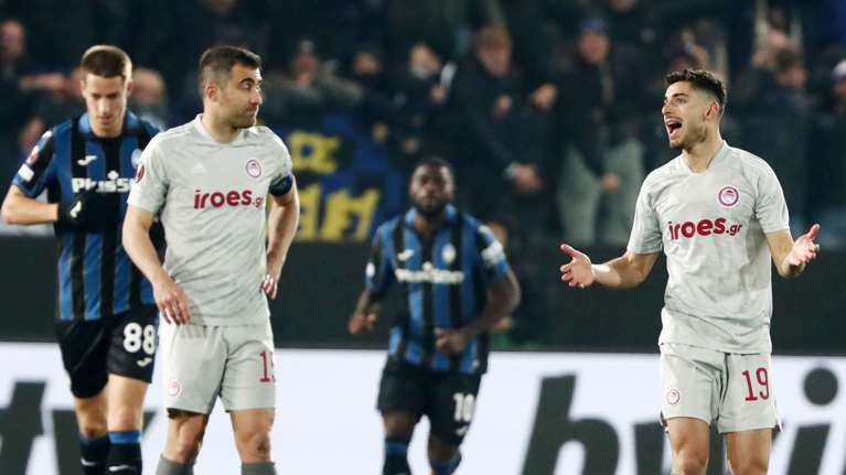 Europa League: &quot;Λύγισε&quot; σε ένα καταστροφικό δίλεπτο ο Ολυμπιακός - Ήττα 2-1 από την Αταλάντα