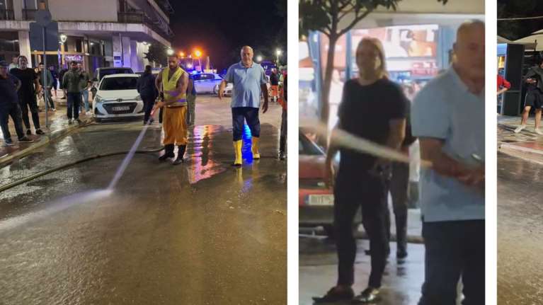 Επεισόδιο με τον Αχιλλέα Μπέο: Έβρεξε με μάνικα πολίτη που βρισκόταν έξω από το εκλογικό κέντρο αντιπάλου του [βίντεο]