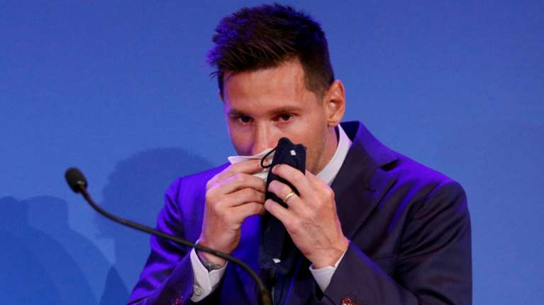 Δάκρυσε ο Μέσι στο &quot;αντίο&quot; του στη Μπαρτσελόνα: Δεν ήθελα να φύγω - Η Βαρκελώνη θα είναι πάντα το σπίτι μας