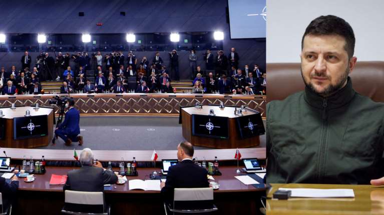 Ζελένσκι στη Σύνοδο του ΝΑΤΟ: Δώστε μας το 1% των αεροπλάνων και των τανκ σας - Η Ρωσία χρησιμοποιεί βόμβες φωσφόρου