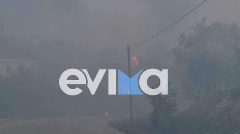 Φωτιά στην Κάρυστο: "Οι φλόγες είναι τεράστιες, φτάνουν τα είκοσι μέτρα" - Εκκενώθηκαν οικισμοί τα ξημερώματα