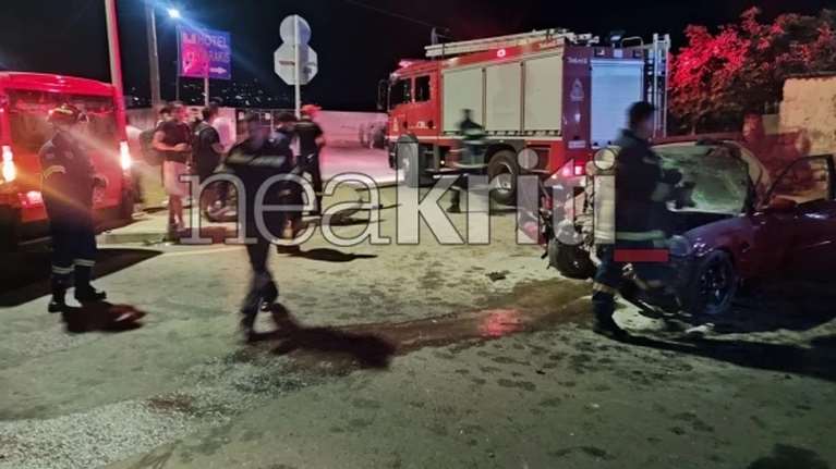 Σοβαρό τροχαίο με τραυματίες δύο νεαρούς στην Κρήτη - Διαλύθηκε το ΙΧ τους [βίντεο]