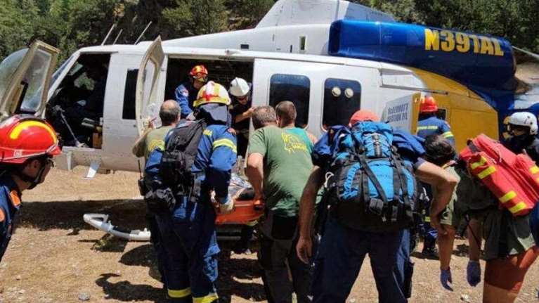 Χανιά: Διασωληνωμένος και σε σοβαρή κατάσταση ο Ισπανός τουρίστας που ακρωτηριάστηκε στο Φαράγγι της Σαμαριάς