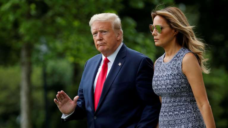 Σε καταφύγιο Τραμπ και Μελάνια λόγω των διαδηλώσεων έξω από τον Λευκό Οίκο