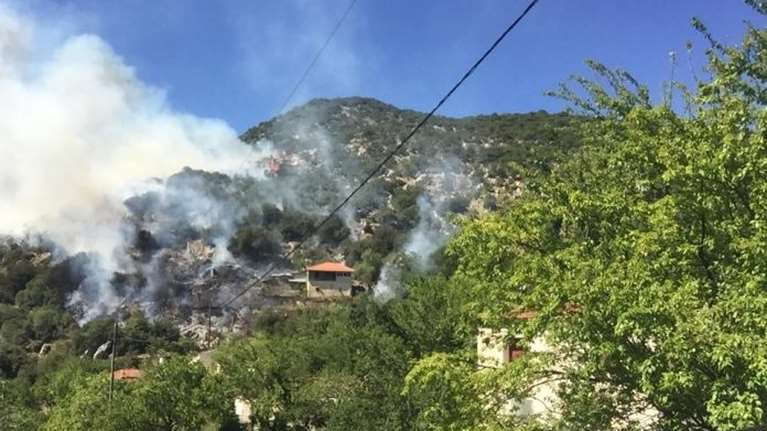 Συναγερμός στην Πυροσβεστική: Σε εξέλιξη φωτιά σε δασική έκταση στο Καστέλι Καλαβρύτων [εικόνες]