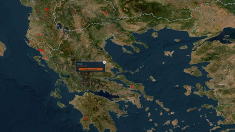 Η απεικόνιση των πυρκαγιών στην Ελλάδα από τη ΝASA - Δεύτερα ημέρα με πολλά μέτωπα