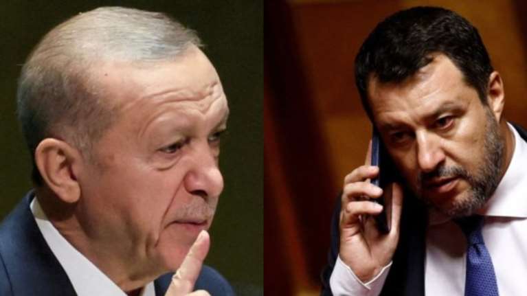 Σκληρή απάντηση Σαλβίνι στον Ερντογάν για τη στήριξη στη Χαμάς: Βαριά και αποκρουστικά τα λόγια του