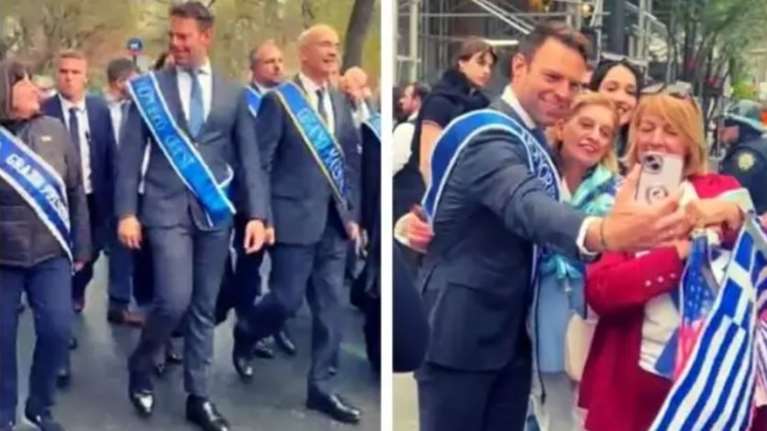 Στέφανος Κασσελάκης: Σε παρέλαση στη Νέα Υόρκη για τις επετειακές εκδηλώσεις της 25ης Μαρτίου [βίντεο]