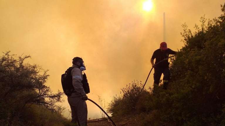 Πυρκαγιά σε δασική έκταση στο Καλαμάκι Ζακύνθου - Στη μάχη εναέρια μέσα πριν πέσει η νύχτα [Εικόνες-Βίντεο]