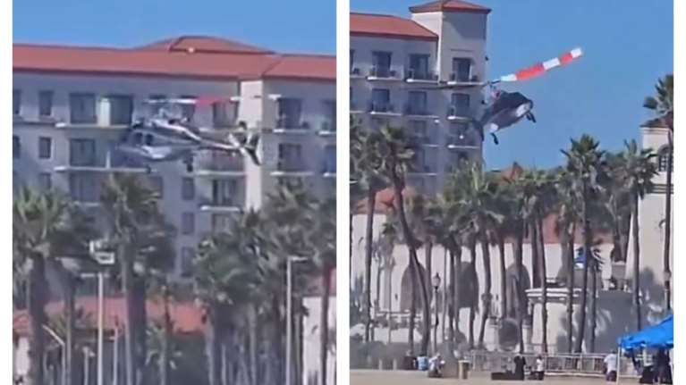 Καλιφόρνια: Βίντεο ντοκουμέντο από τη συντριβή ελικοπτέρου σε παραλία - Η αγωνιώδης προσπάθεια του πιλότου