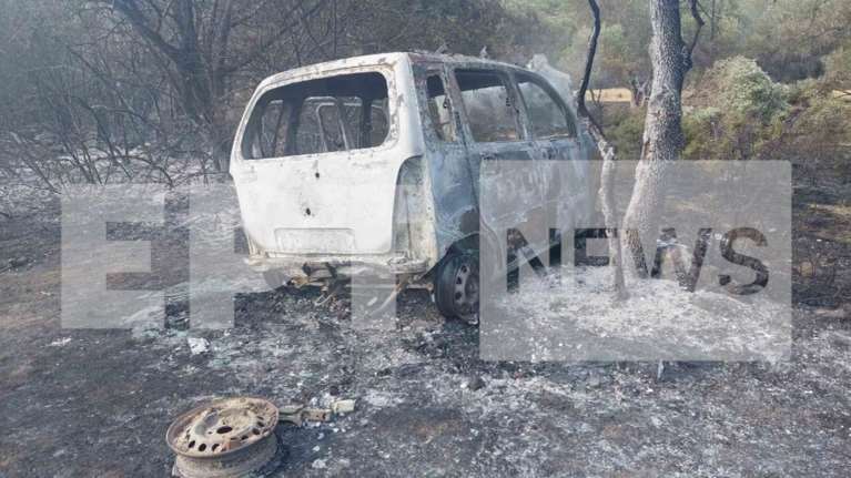 Λέσβος: Σε ηλικιωμένο ανήκει η απανθρακωμένη σορός - Επεσε με το αυτοκίνητό του σε δέντρο και ξέσπασε φωτιά στην περιοχή