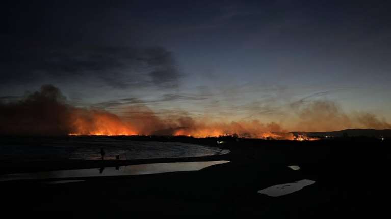 Φωτιά στην Καβάλα: Μεγάλη πυρκαγιά στην Κεραμωτή - Ισχυροί άνεμοι στην περιοχή [εικόνες - βίντεο]