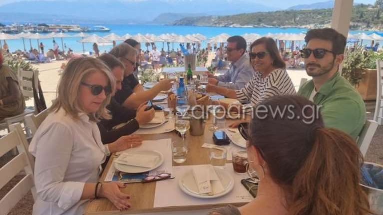 Χανιά: Στο Μαράθι για ψαράκι Ντόρα Μπακογιάννη και Ευάγγελος Βενιζέλος [Εικόνες]